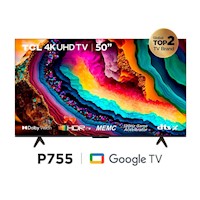 TELEVISOR SMART TV TCL 4K ULTRA HD 50" 50P755